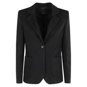Seventy Single-Breasted Black Jacket With Classic Revers Collar - NWT